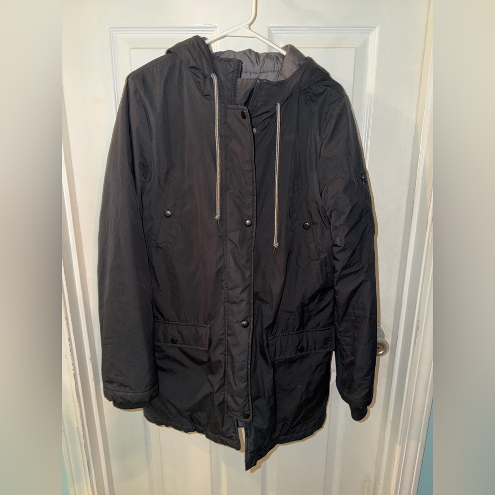 Vans Women's Hooded Coat - Black Size L